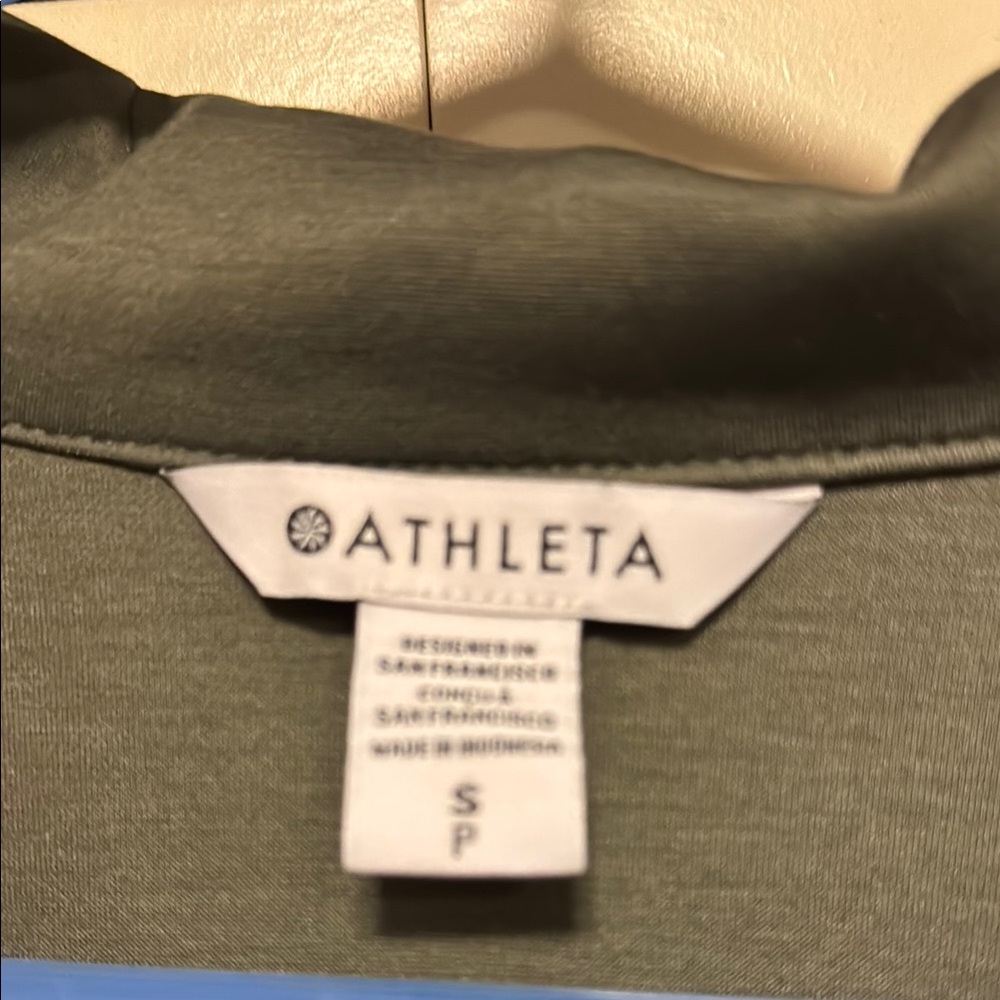 Athleta Green Long Sleeve Midi Dress - Picture 3 of 8